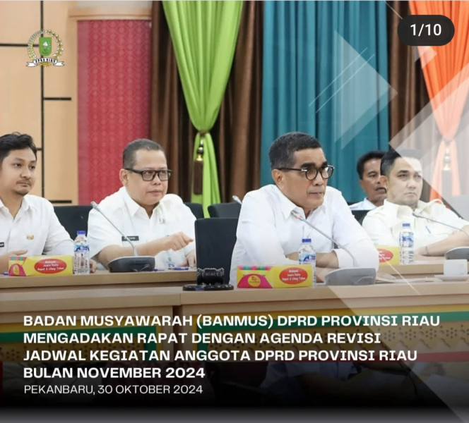 Banmus DPRD Riau Rapat Revisi Agenda Kegiatan Anggota Banmus DPRD Riau Rapat Revisi Agenda Kegiatan Anggota