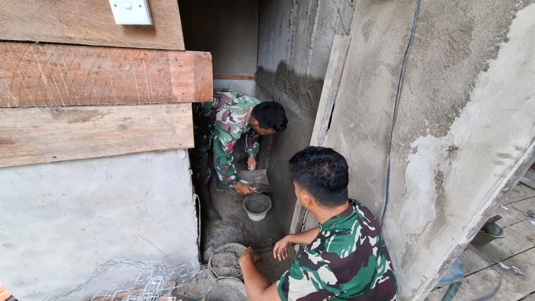 Ibadah Puasa Tidak Menjadi Penghalang Bagi Satgas TMMD Ke-123 Kodim 0314/Inhil Untuk Terus Bekerja Demi Kesejahteraan Masyarakat
