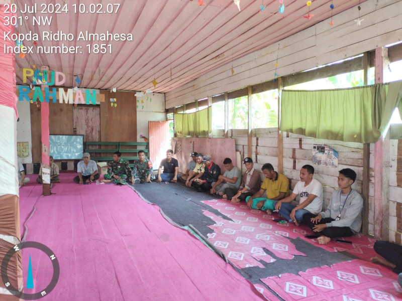 Matangkan Persiapan Hari Kemerdekaan, Babinsa Koramil 05/Gas Hadiri Rapat Jelang HUT RI ke-79