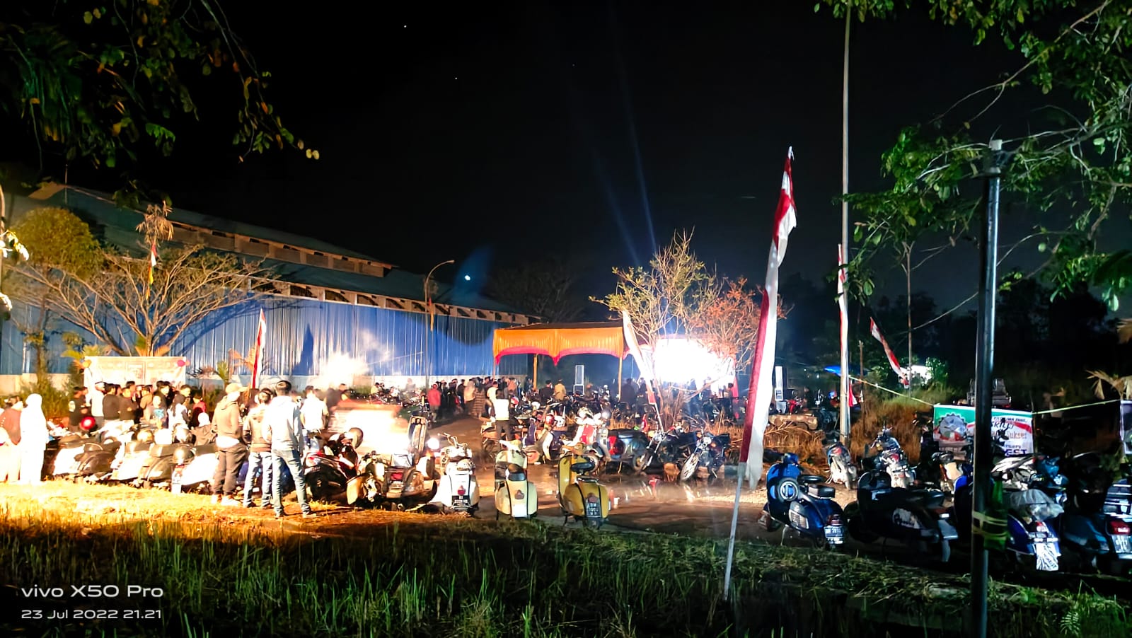 Meriah, Anniv Community Vespa Tembilahan dihadiri Club' Vespa dan Motor se Riau