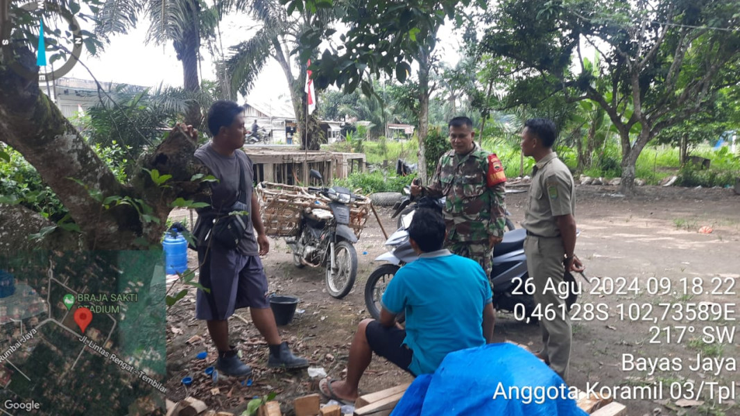 Melalui Komsos, Babinsa 03/Tpl Silaturahmi Dengan Mitra Karib