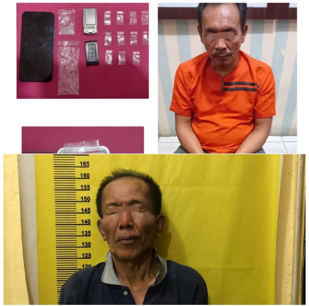 Polsek Rengat Barat dan Polsek Lirik Ringkus Dua Pria Pengedar Sabu