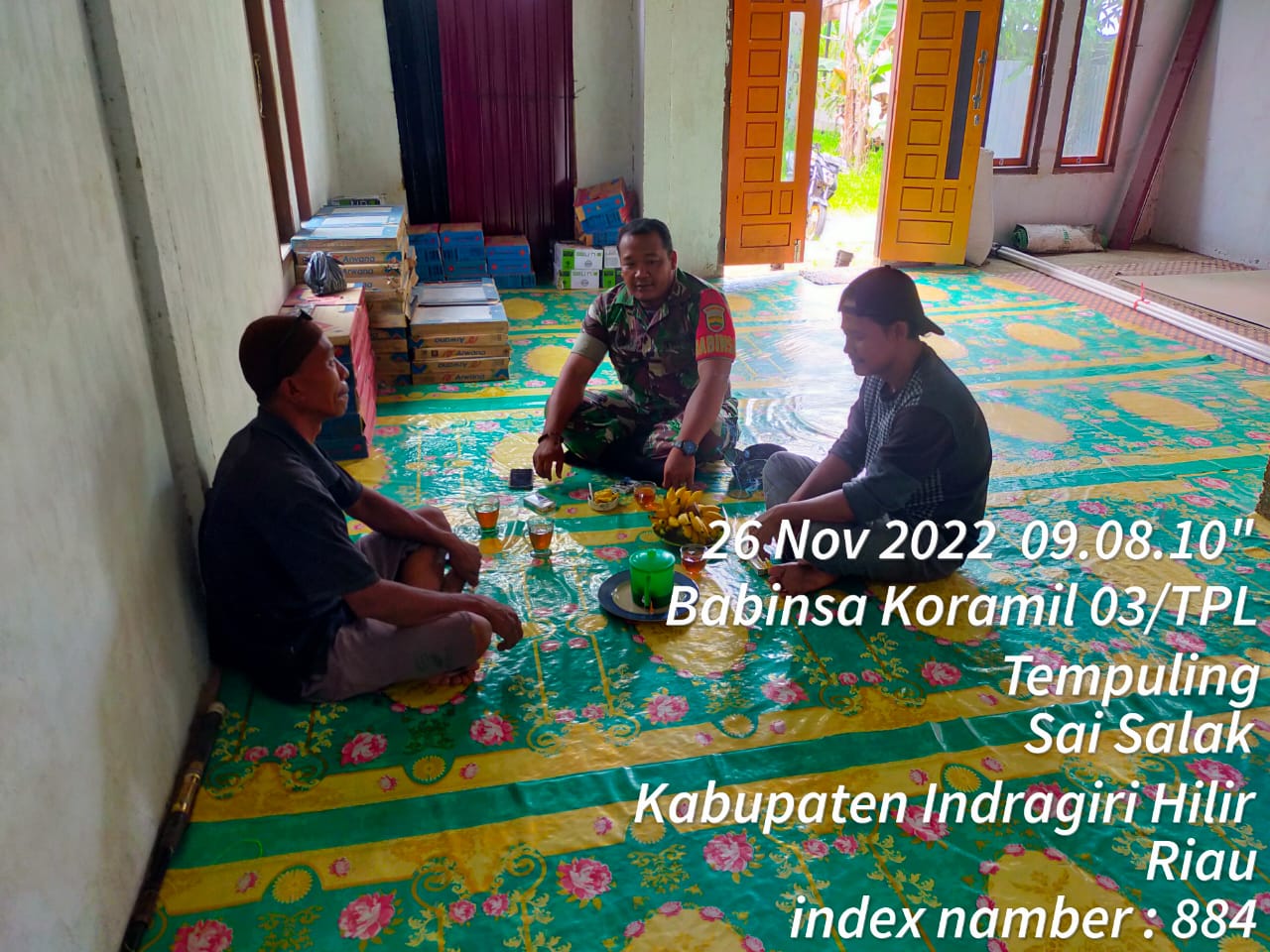 Babinsa Koramil 03/Tpl Sambangi Warga Binaan Lakukan Komsos