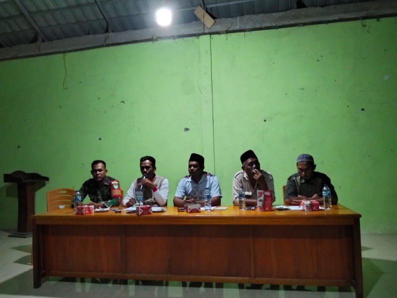 Babinsa Koramil 03/Tpl Dampingi Pembahasan MTQ di Rumbai Jaya, Pastikan Persiapan Matang