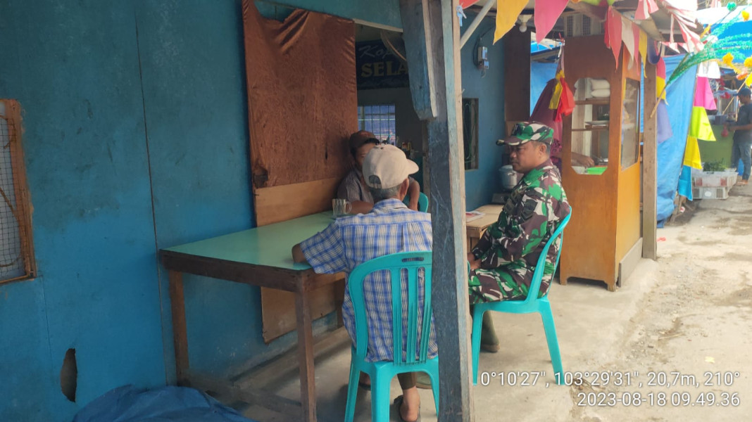 Pentingnya Kepedulian dan Pemahaman Warga Terkait Nilai-nilai Pancasila Yang Disampaikan Babinsa Koramil 10/Pelangiran