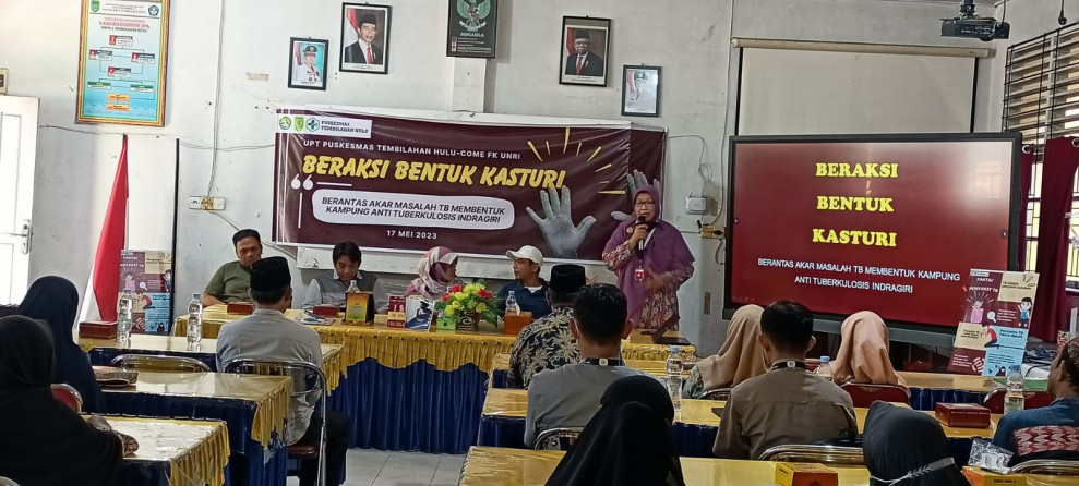 Kunjungan Mahasiswa FK Kedokteran UNRI ke Puskesmas Tembilahan Hulu Bahas Tuberkulosis
