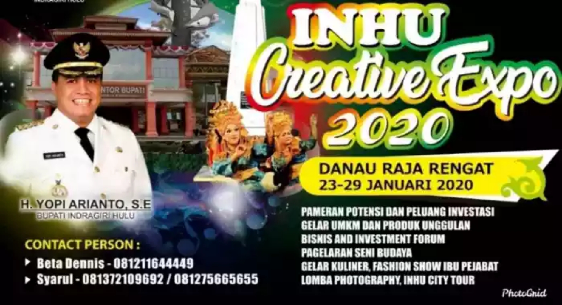 Besok, di Danau Raja, Event Inhu Creative Expo 2020 Mendatangkan Artis Ibu Kota, Jenita Janet