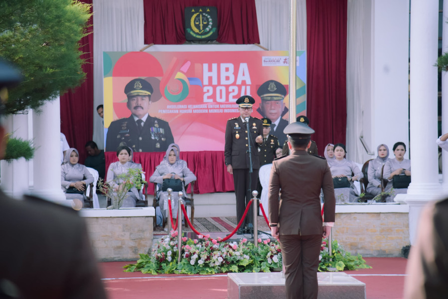 Kejari Bengkalis Gelar Upacara Peringatan Hari Bhakti Adhyaksa ke- 64 Tahun 2024