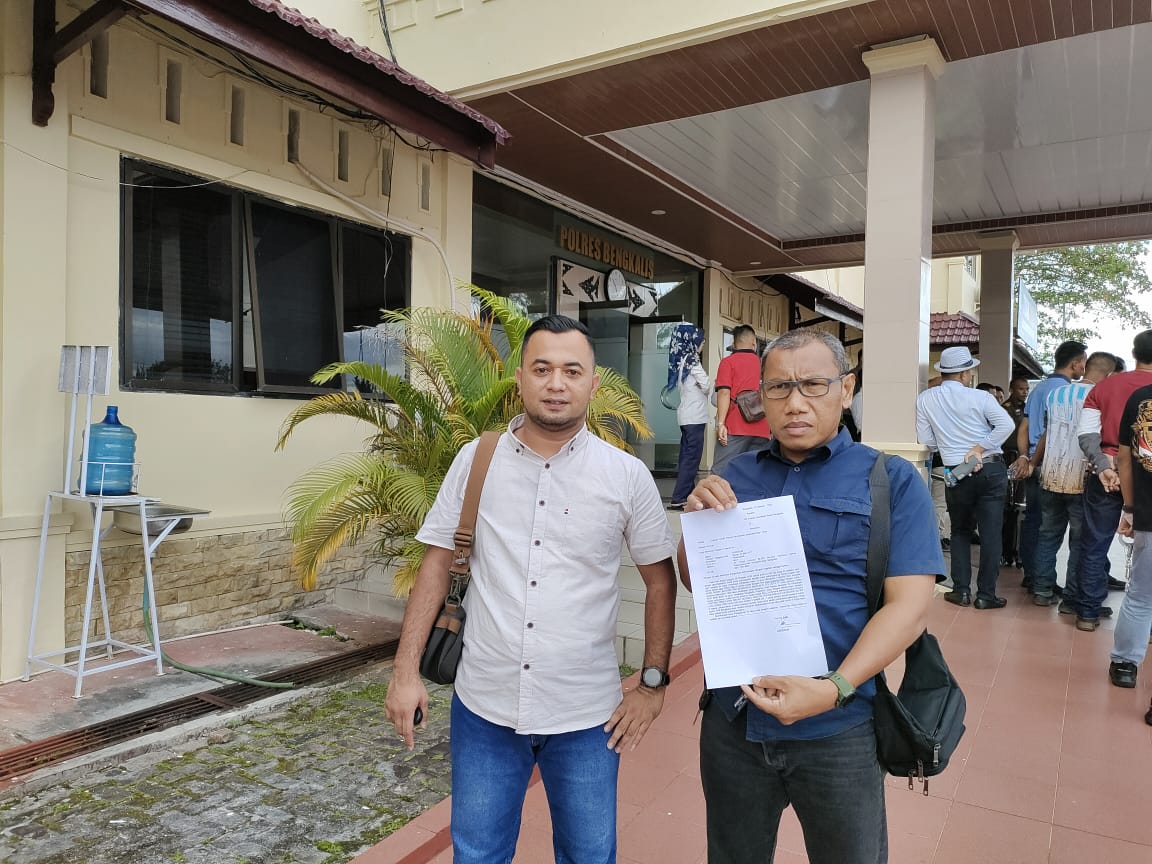 Alamak.! Rekanan Rehap Kantor PWI Bengkalis Laporkan Penyebar Berita Hoax Ke Polisi