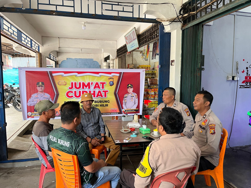 Dengan Jumat Curhat Polsek Pulau Burung Sarana Tingkatkan Situasi Kamtibmas di Wilayah Hukumnya