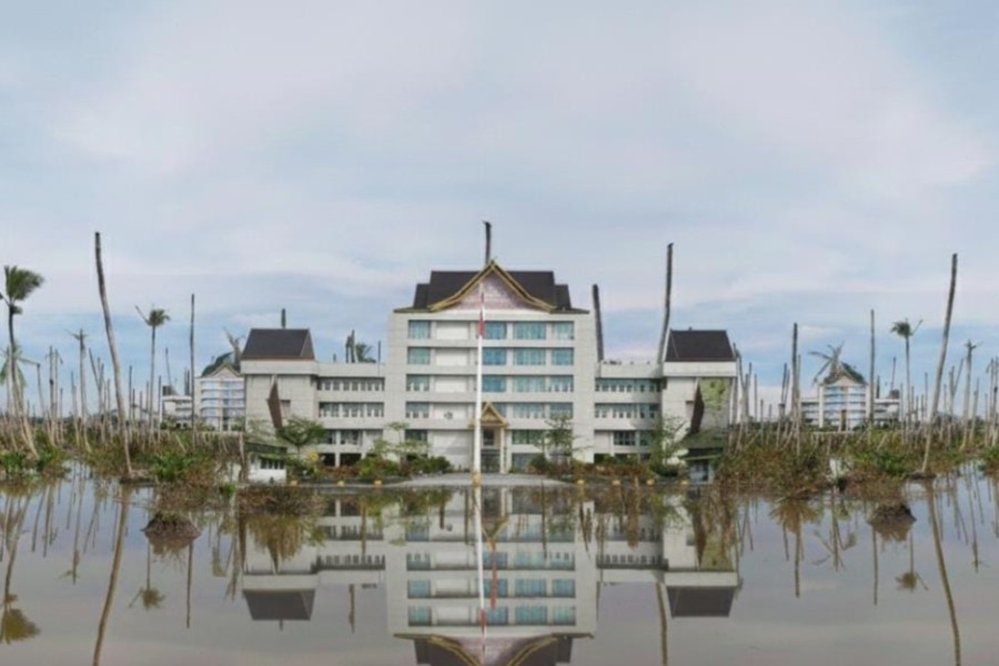 Terungkap, Ternyata Pemkab Inhil Akan Rehab Kantor Bupati dengan Biaya 5 Milyar dari Pinjaman ke PT. SMI, Bagaimana dengan Tanggul Kebun Kelapa ?