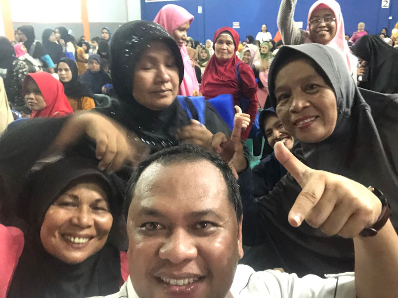 Sosialisasi dan Silaturami Rahmad Aidil Fitra SE di Mandau Membludak!