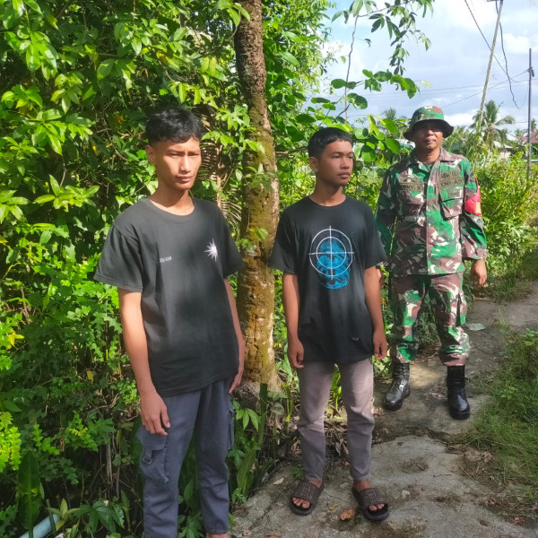 Rutin Dilakukan, Babinsa Koramil 03/Tpl Ajak Pemuda Patroli Karlahut