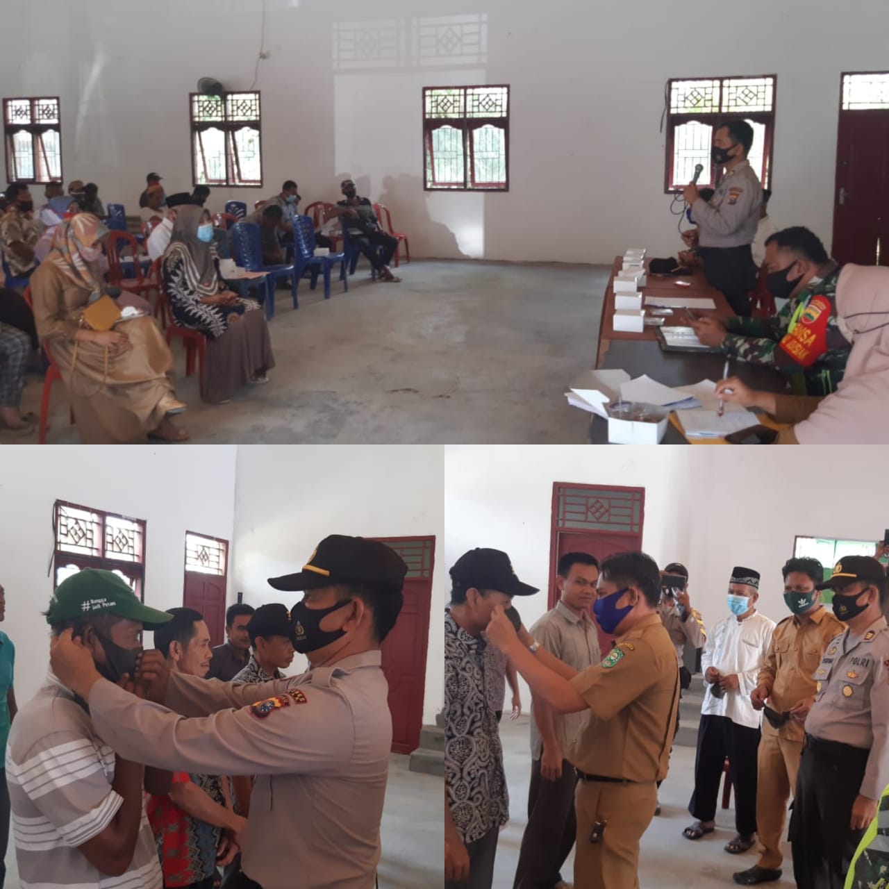 AKP Yusirwan Lakukan Sosialisasi Prokes  ke Warga di Kerinci Kanan, Siak