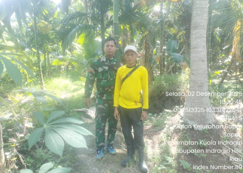 Babinsa Koramil 04/KDR: Patroli Tapal Batas Penting untuk Mengantisipasi dan Mencegah Karhutla