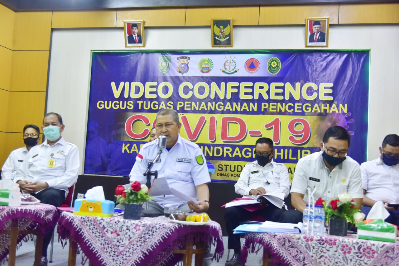 Pulihkan Ekonomi Pasca Covid-19 di Inhil, Pemprov Riau Adakan Vid-Con Ketua RIB Covid-19