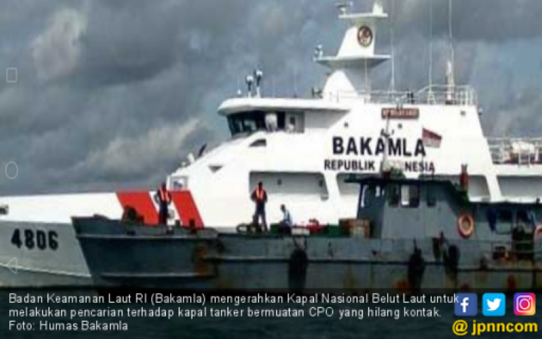 Pencarian Kapal Tanker Bermuan CPO Masih Berlanjut