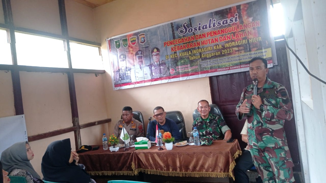 Sosialisasi Stop Karhutla, Babinsa Koramil 04/Kdr Terus Cegah Kebakaran