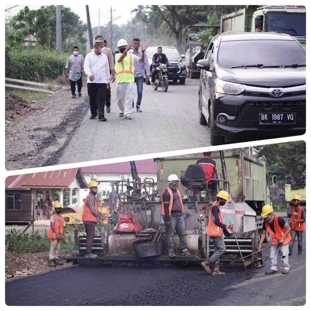 Plt Wali Kota Tanjungbalai Tinjau Pengerjaan Proyek Infrastruktur Jalan Lingkar Utara