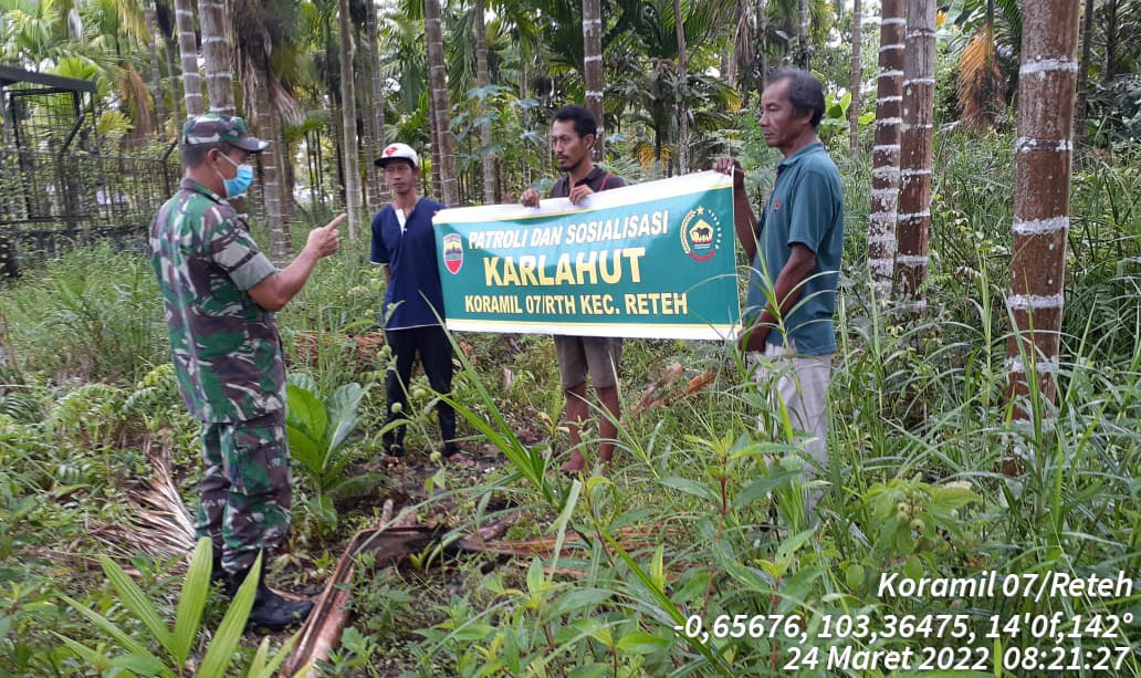 Pelda Doni Akmal Lakukan Himbauan Terkait Jangan Membakar Lahan Sembarangan