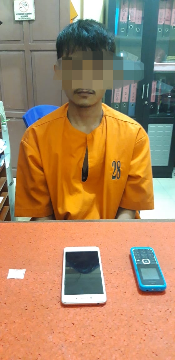 Tertangkap dengan BB 1 Bungkus Shabu, HR Diringkus di Jalan M Boya Tembilahan