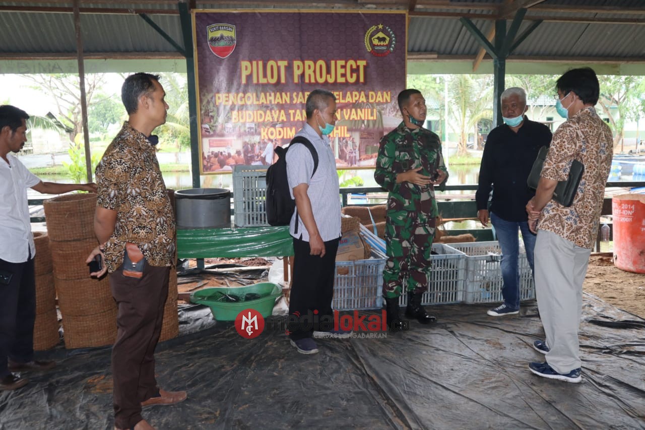 Terobosan Manfaat Sabut, Dandim 0314/Inhil Sambut Perusahaan Investasi dari Jepang