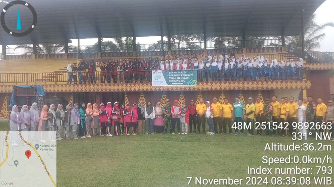 Danramil 09/Kmg Hadiri Upacara Dalam Memperingati Hari Kesehatan Nasional