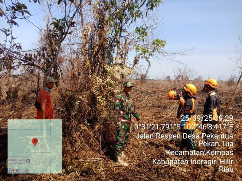 Kewaspadaan Penuh Babinsa 03/Tempuling: Tapal Batas Aman Terjaga dari Ancaman Karhutla