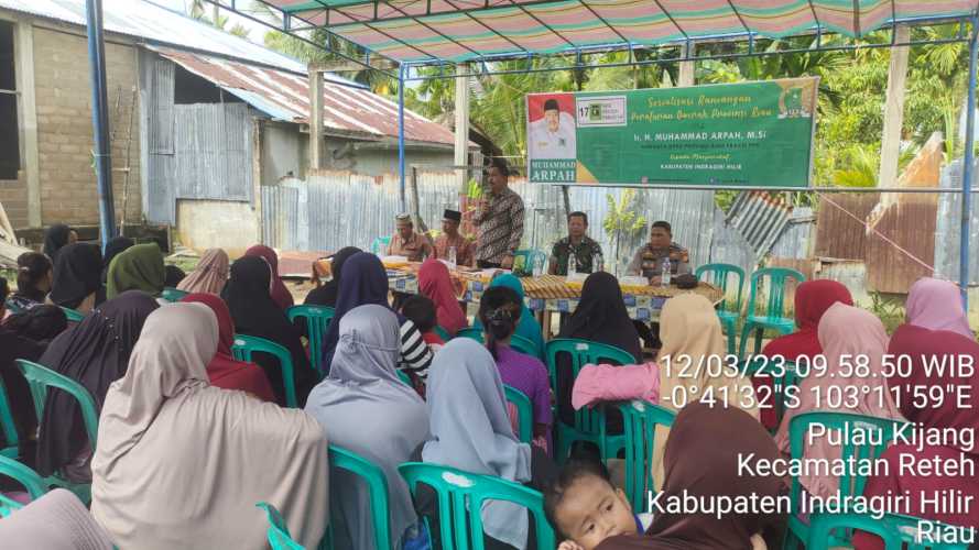 Danramil 07/Reteh Dampingi Reses Anggota DPRD Provinsi Riau Dari Fraksi PPP