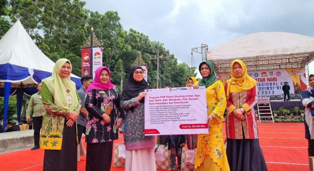 Gandeng PKBI Riau Tangani Stunting, PHR terima Apresiasi pada Harganas XXX Tingkat Provinsi Riau