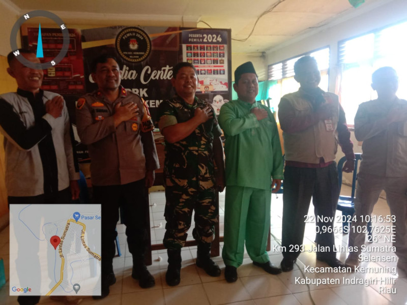 Danramil 09/Kmg Ikuti Rapat Koordinasi Persiapan dan Pendistribusian Logistik Pemilukada