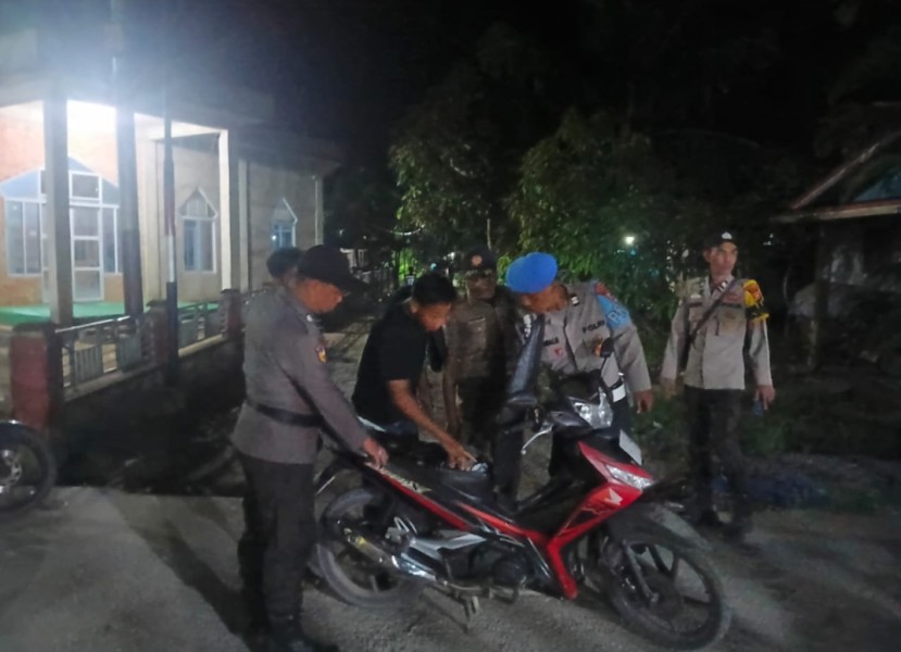Polsek Batang Tuaka Laksanakan KRYD untuk Meningkatkan Keamanan dan Ketertiban