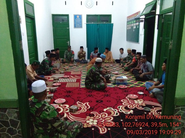 Koramil 09/Kemuning Gelar Do'a Bersama Untuk 3 Orang Prajurit TNI yang Gugur di Papua