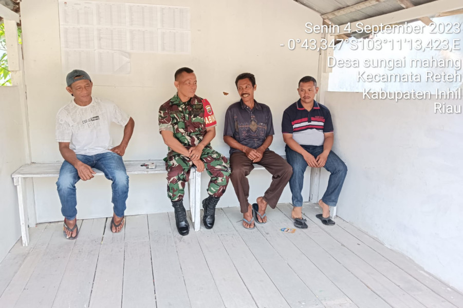 Koramil 07/Reteh Himbau Warga Untuk Saling Berikan Informasi dan Bahaya Narkoba