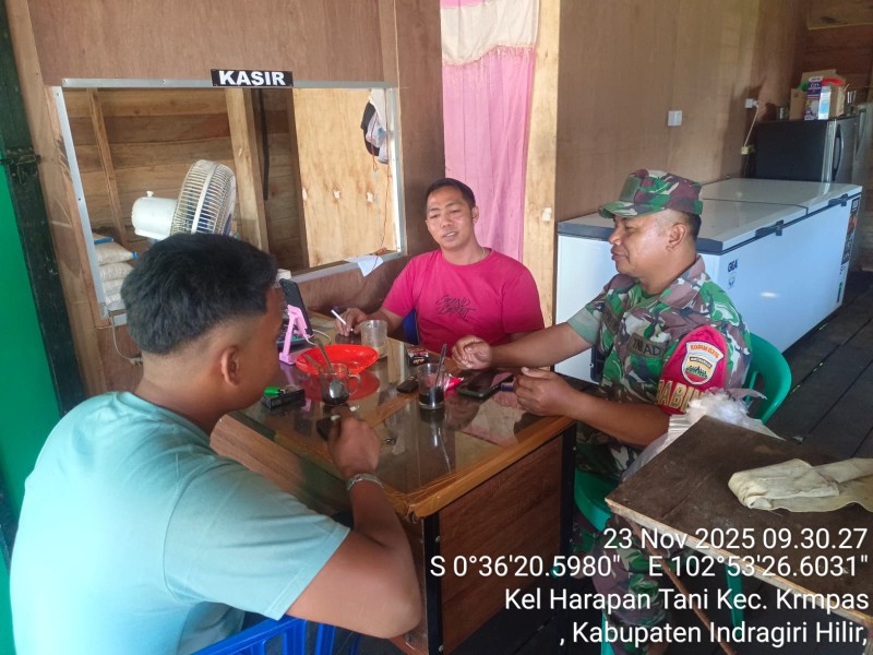 Serunya SDM Bareng Pak Babinsa di Kelurahan Harapan Tani: Bisa Saling Jaga