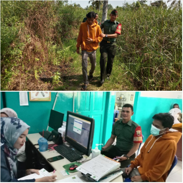 Aksi Simpati Babinsa Koramil 03/Tpl Antar Warga Binaan yang Sakit Berobat Ke Puskesmas