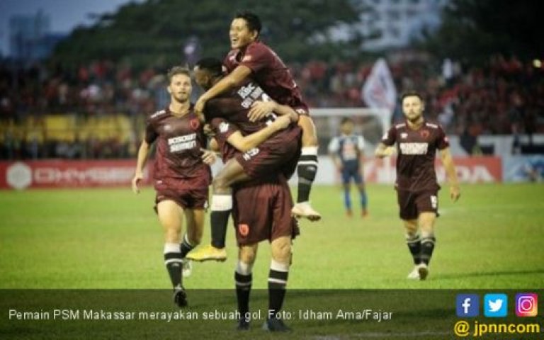 Peluang PSM Makassar Jadi Juara Liga 1 2018 Nyaris Tertutup