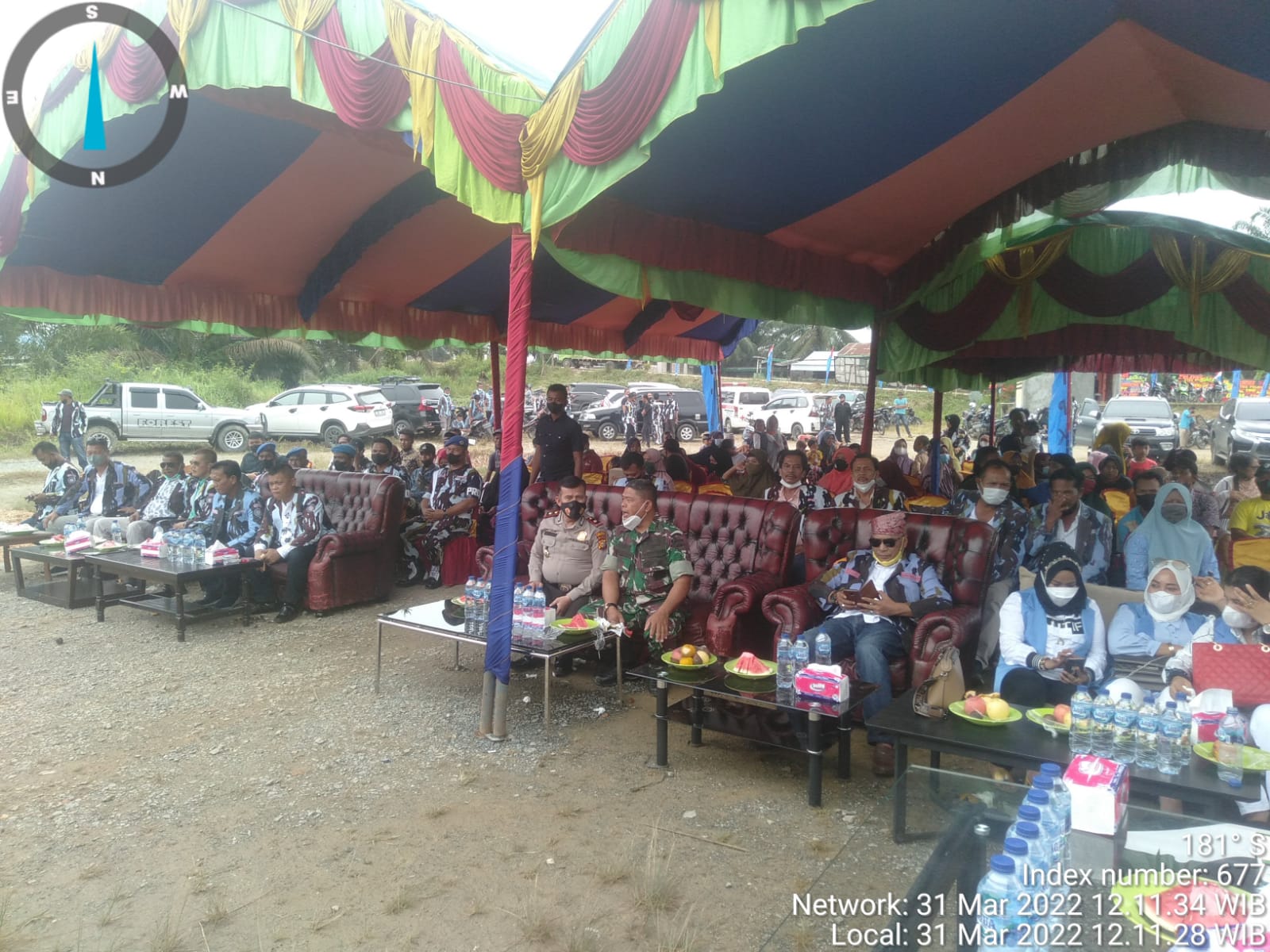 Koramil 09/Kemuning Bantu dan Ikut Serta Sukseskan Vaksinasi DPD IPK Inhil