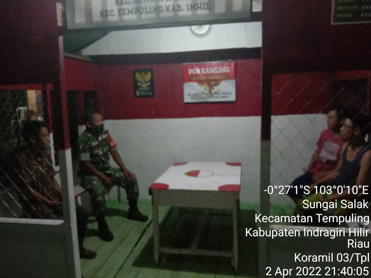Patroli Malam Juga di Jadikan Sarana Komsos Babinsa 03/Tempuling