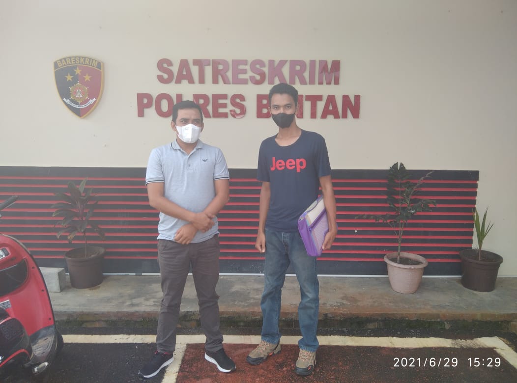 Jefri dan Hazizon Laporkan Soal Penyerobotan Tanah ke Polres Bintan