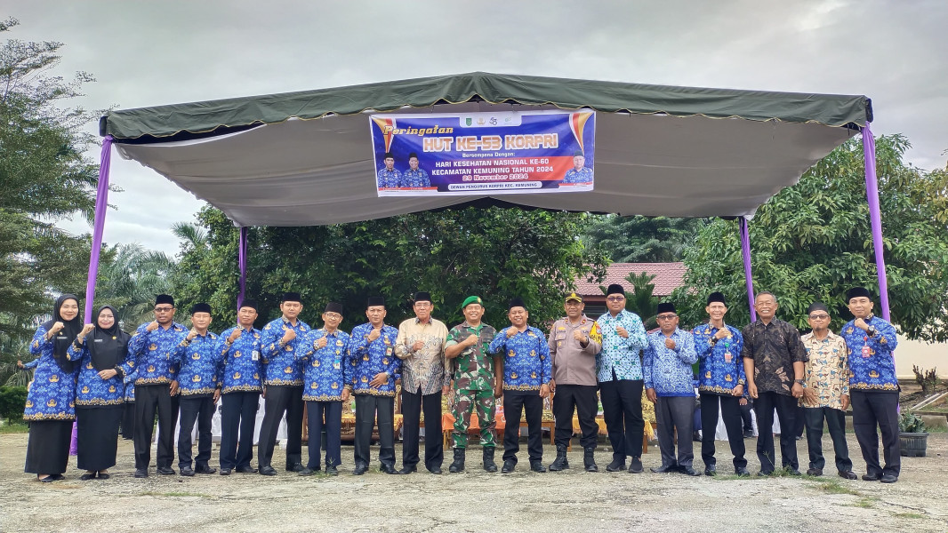 Sejahterakan Masyarakat, Danramil 09/Kmg Ikuti Upacara HUT KORPRI Ke 53 Tahun