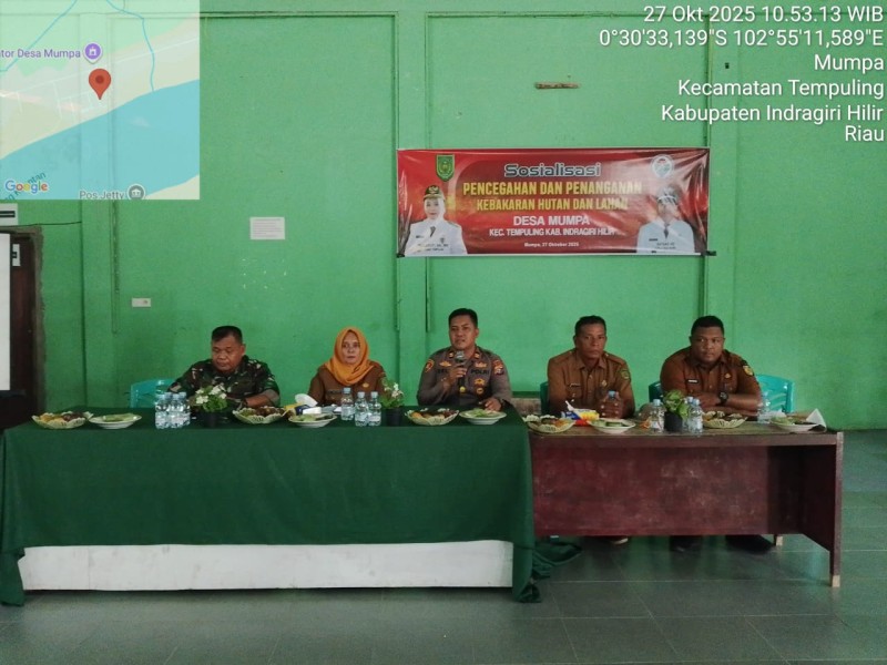 Danramil 03/Tpl Gencar Sosialisasi Pencegahan Karhutla di Desa Mumpa