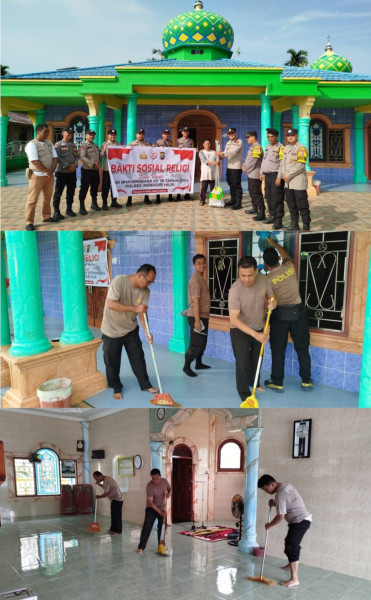 Polsek Gaung Anak Serka Laksanakan Kegiatan Bakti Sosial Religi Dalam Rangka Hari Bhayangkara ke 78