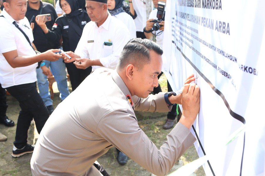 Komitmen Bersama Melawan Narkoba: Polres Inhil dan Masyarakat Bersatu