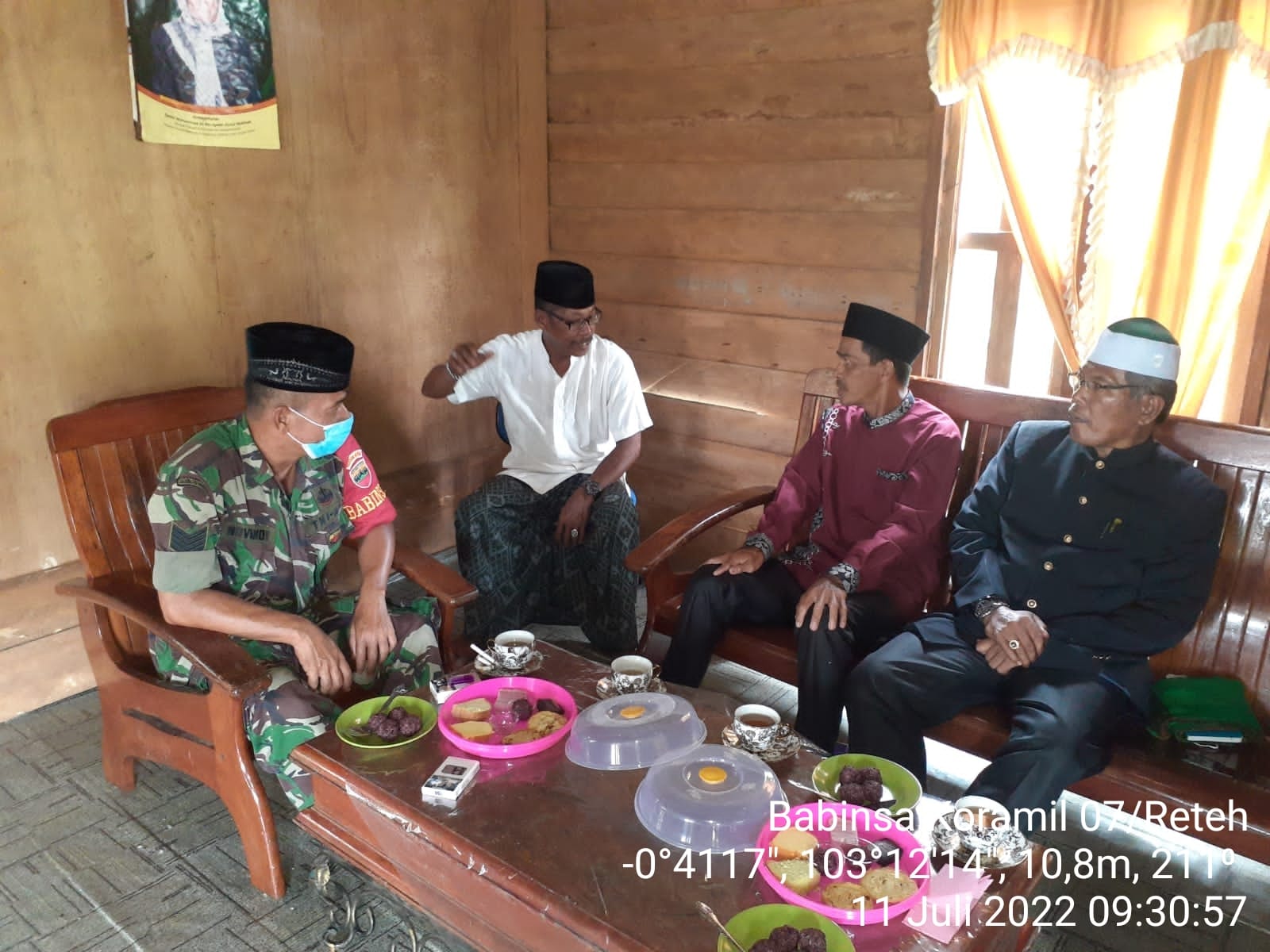 Dalam Rangka Jalin Silaturahmi Antara Babinsa Koramil 07/Reteh Bersama Warga Binaan