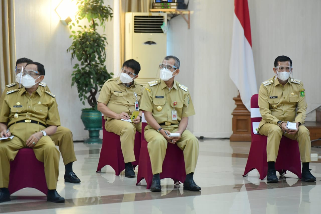 Bupati Inhil Hadiri Kegiatan Kunker Presiden RI ke Provinsi Riau