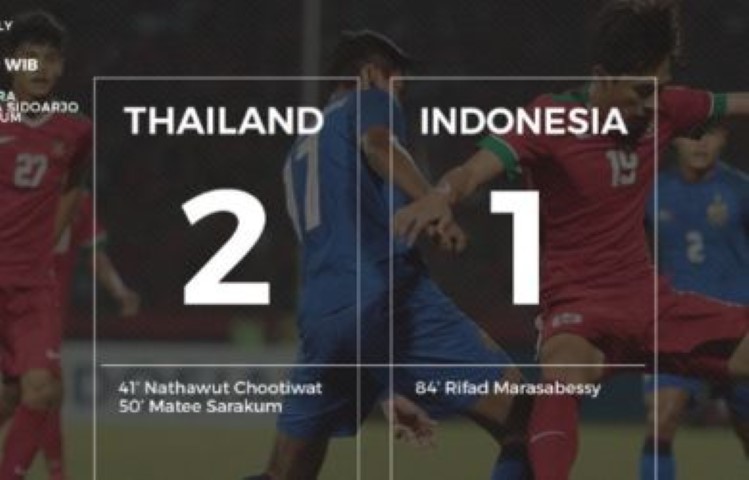 Dikalahkan Thailand, Timnas U-19 Harus Puas Jadi Runner-up Grup A