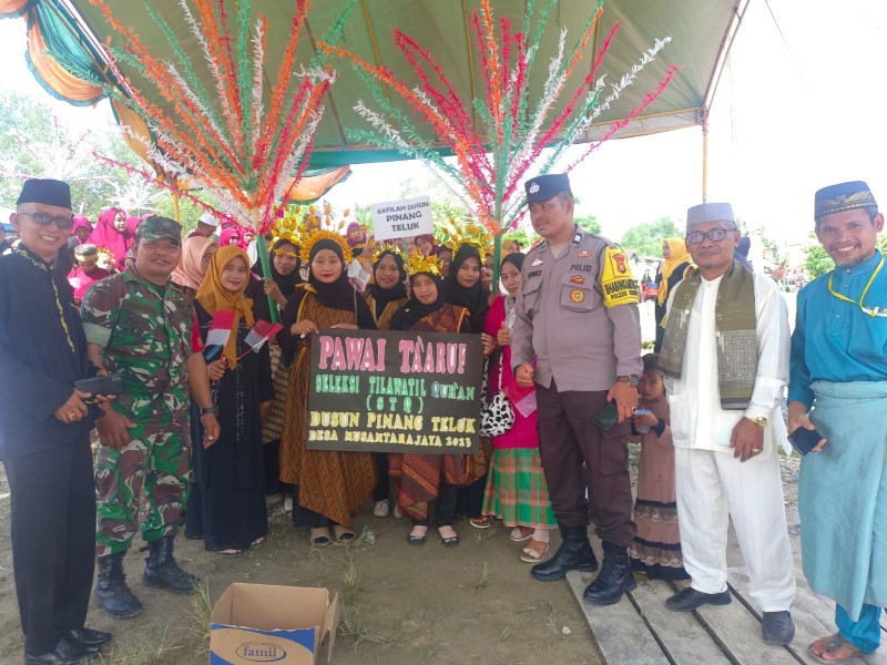 Hadiri Pembukaan STQ Tingkat Dusun Bersama Babinsa Serka N. Sipayung