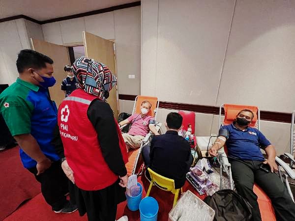 Donor Darah KDD Riau Kompleks Berhasil Kumpulkan 777 Kantong Darah