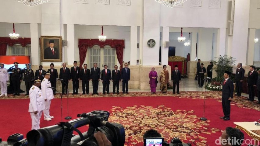 Plt Gubernur Riau dan Bengkulu Resmi Dilantik Jokowi